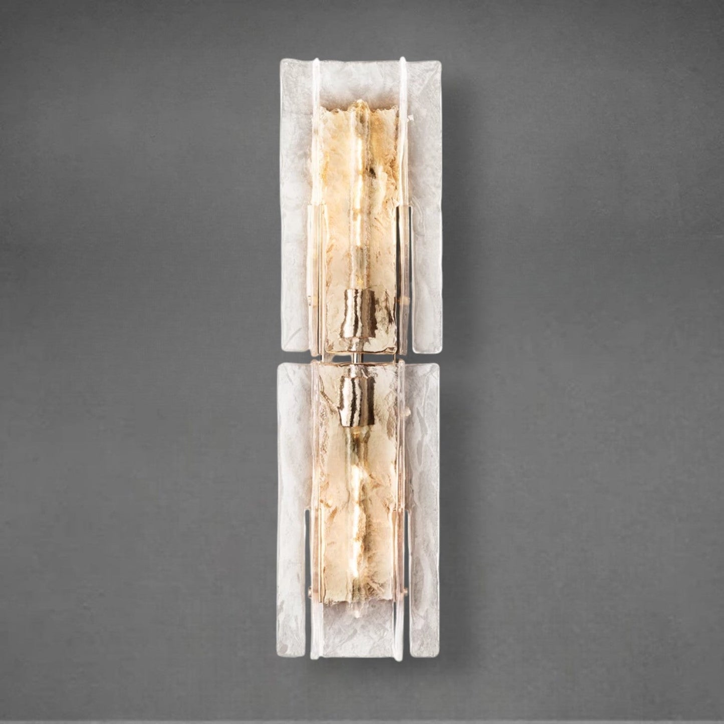 Lattace Clear Glass Sconce 30"