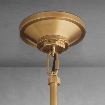 Machine Glass Cylinder Pendant 12"22"